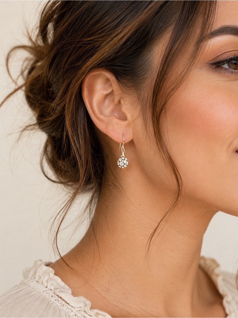 Swarovski Crystal Drop Earrings Handmade